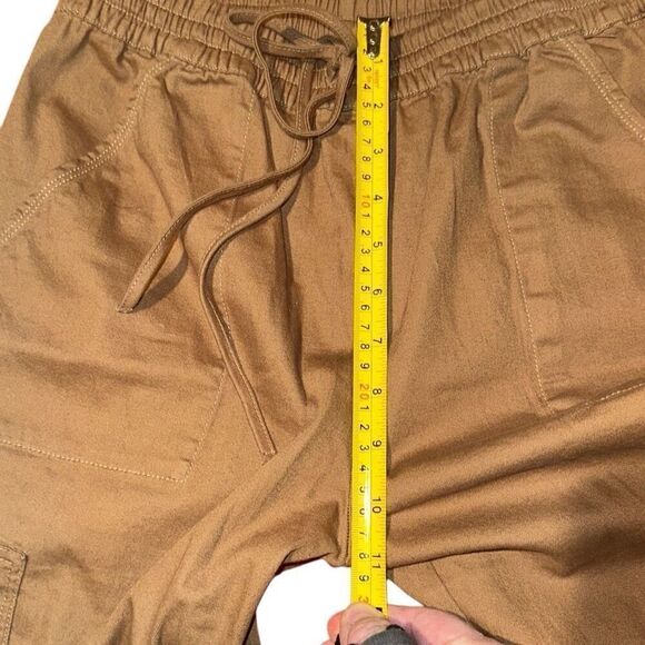 PS/LA Brown High Rise Drawstring Stretch Cargo Jogger Pants by PS/LA size Small - Picture 8 of 12